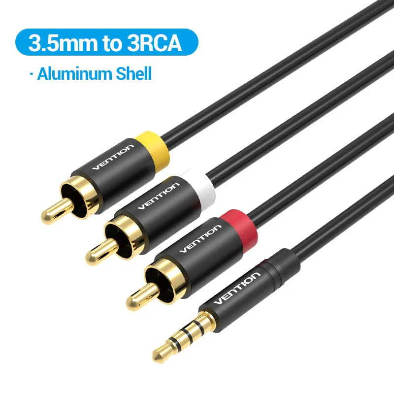 Vention Jack 3.5mm to 3RCA Cable 3.5mm Jack Male to 3 RCA Male AUX Audio Splitter for Speaker TV Box Stereo Aux Cable 2.5 to RCA - Image 2