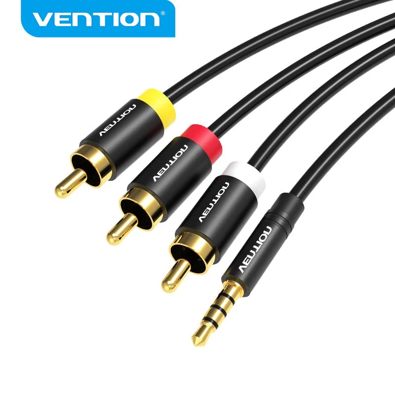 Vention Jack 3.5mm to 3RCA Cable 3.5mm Jack Male to 3 RCA Male AUX Audio Splitter for Speaker TV Box Stereo Aux Cable 2.5 to RCA - Image 4