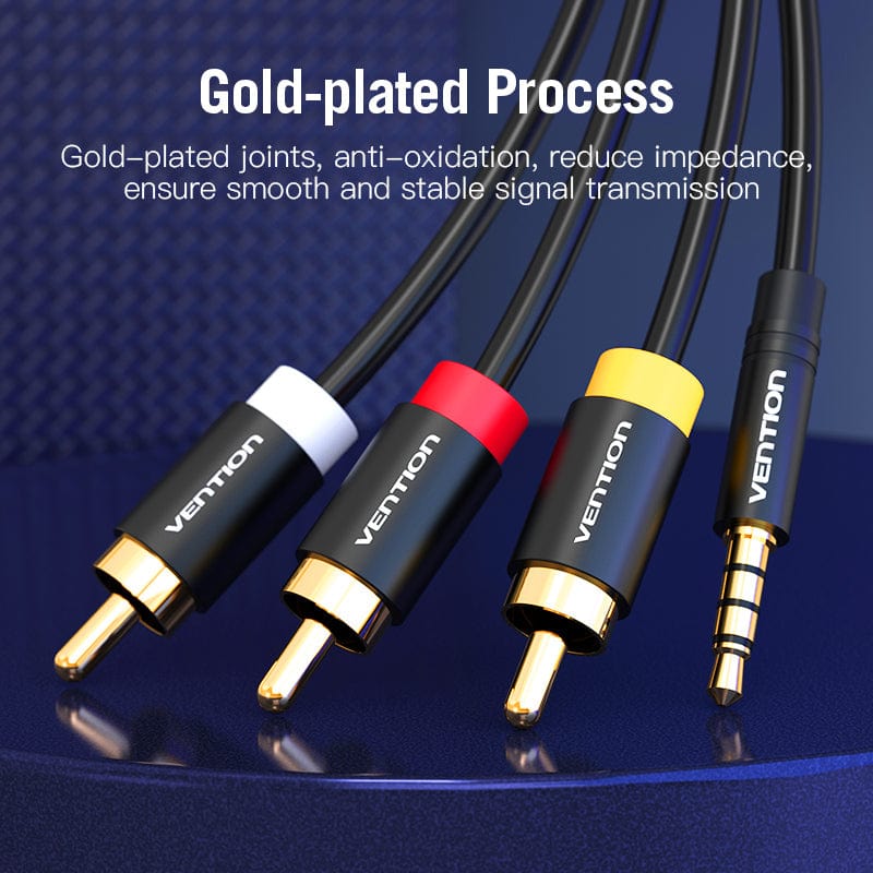 Vention Jack 3.5mm to 3RCA Cable 3.5mm Jack Male to 3 RCA Male AUX Audio Splitter for Speaker TV Box Stereo Aux Cable 2.5 to RCA - Image 8
