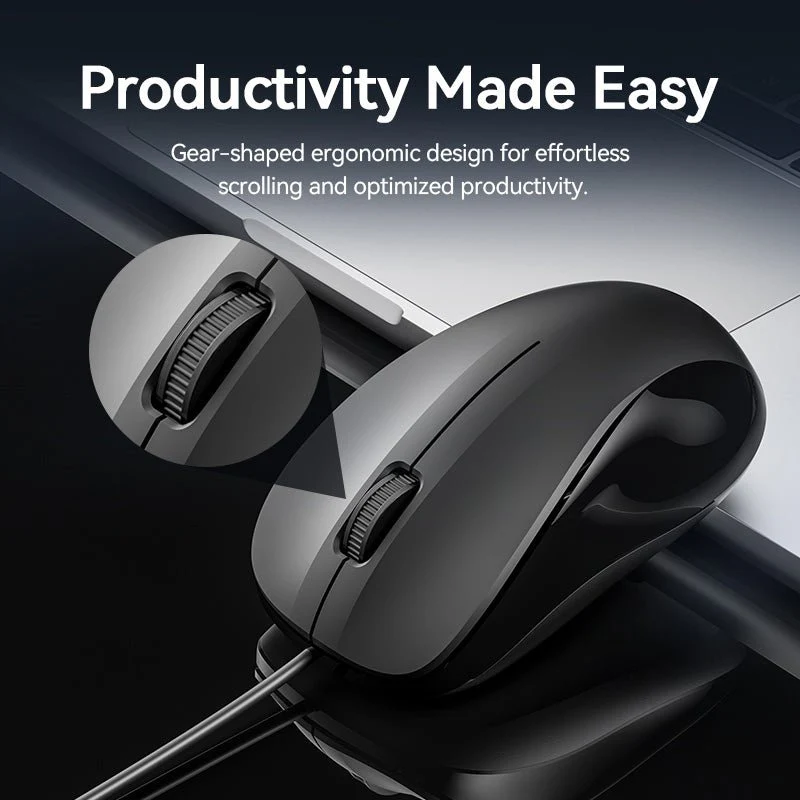 Vention USB Wired Full-Sized Silent Keyboard and Mouse Combo Black Slim Type - Spanish Layout - Image 5