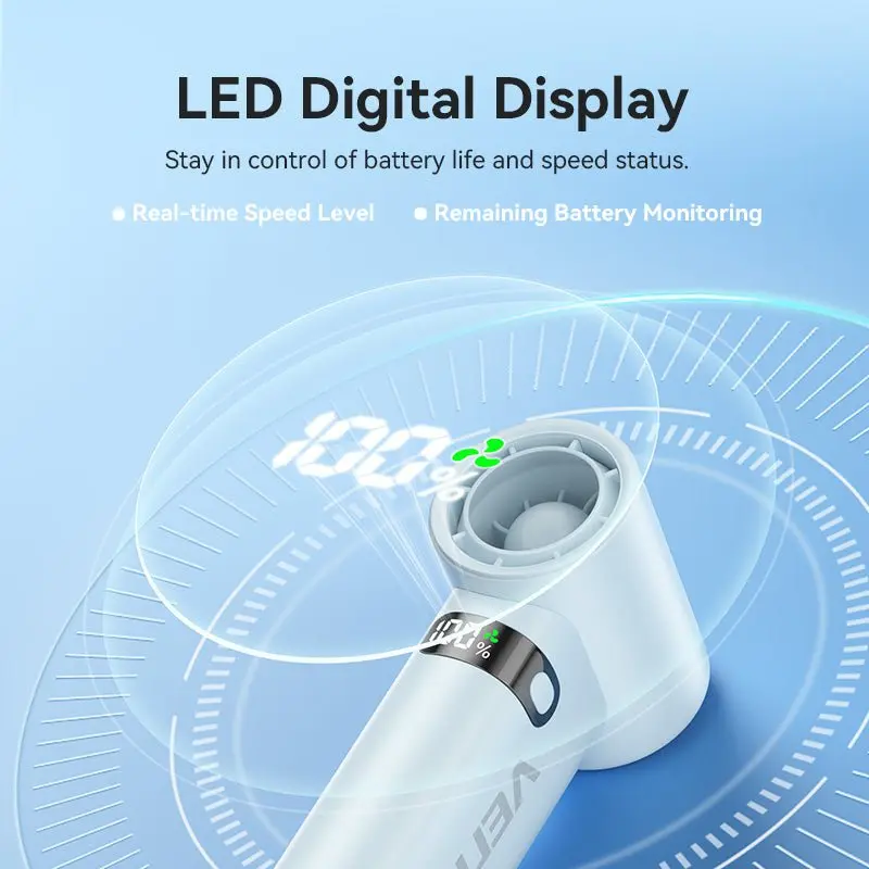 Vention Mini Handheld High-Speed Fan - Image 11