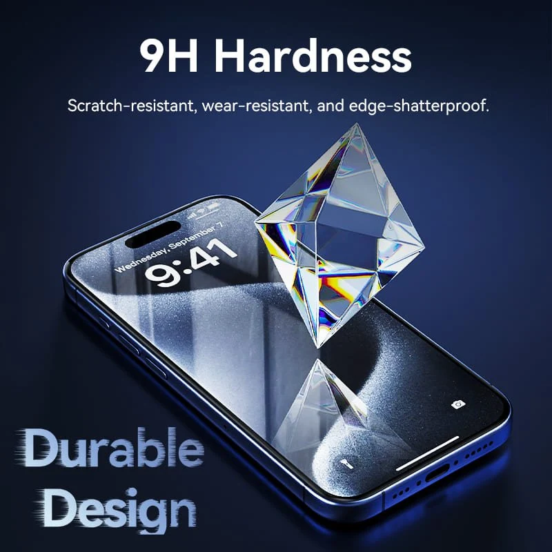 Vention HD Tempered Glass Screen Protector for iPhone 15 with Dust-Free Installation Tool - Image 9