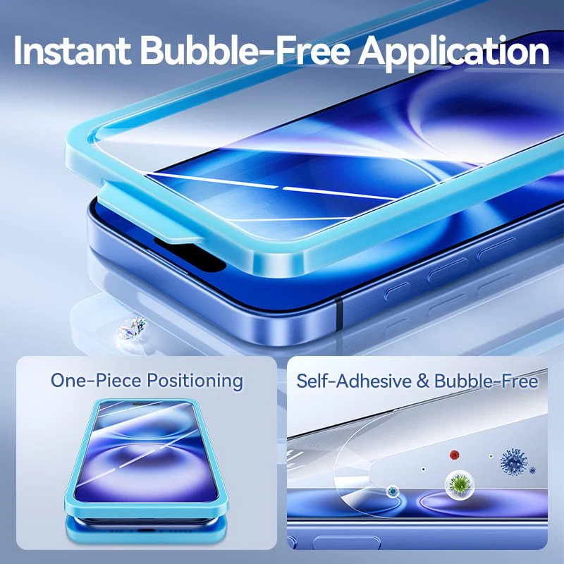 Vention HD Tempered Glass Screen Protector for iPhone 15 with Easy-Installation Tool - Image 4