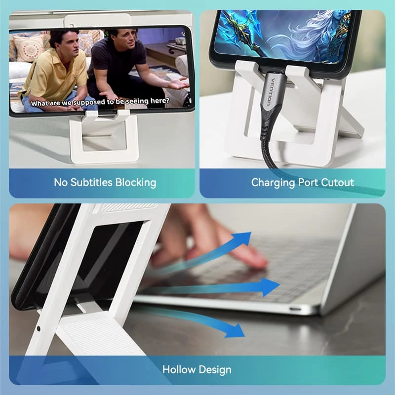 Vention Portable Phone Stand for Desk Plastic Type - Image 11