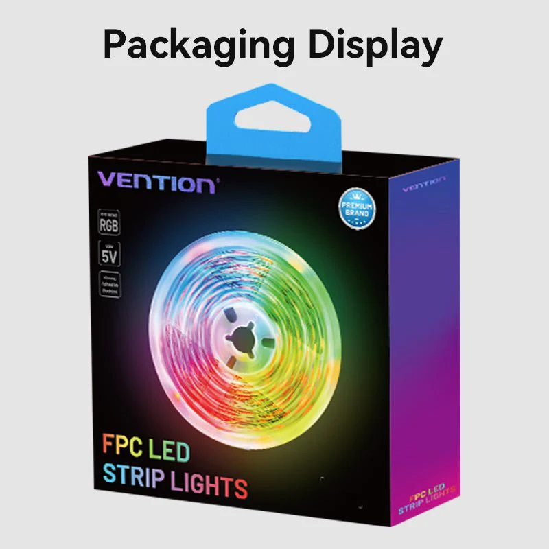 Vention RGB FPC LED Strip Lights with IR Remote and USB 5V Power Supply - Image 13