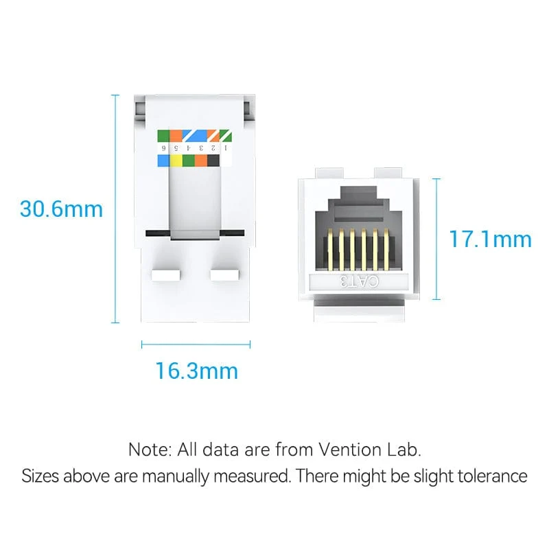 Vention RJ11 Tool-Less Keystone Jack - Image 10