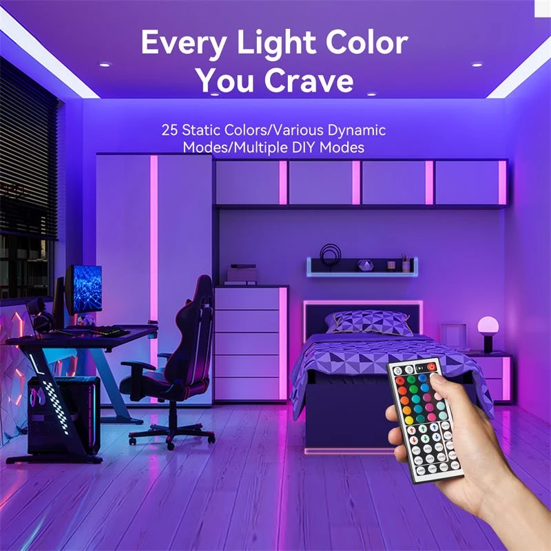 Vention Silicone Neon LED Strip Lights with IR Remote and USB 5V Power Supply - Image 3