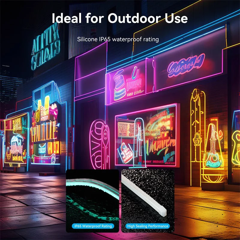 Vention Silicone Neon LED Strip Lights with IR Remote and USB 5V Power Supply - Image 7