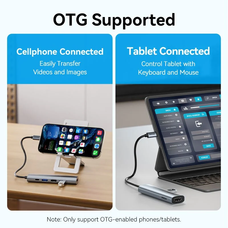 Vention USB-C to HDMI™ + USB 3.0 + USB 2.0 + USB 2.0 Type-C + PD Docking Station - Image 10