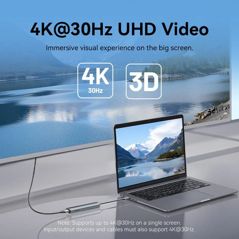 Vention USB-C to HDMI™ + USB 3.0 + USB 2.0 + USB 2.0 Type-C + PD Docking Station - Image 4