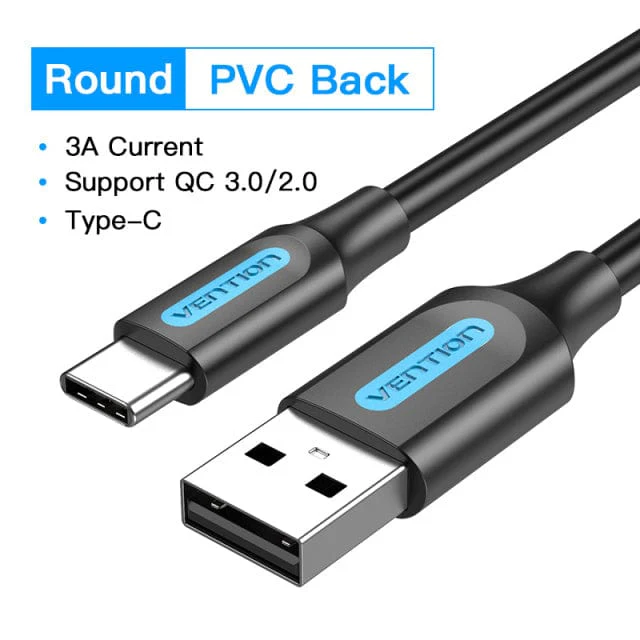 Vention USB 2.0 A Male to C Male 3A Cable - Image 7