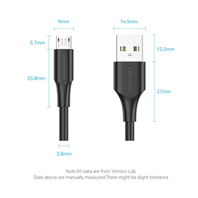 USB 2.0 A Male to Micro-B Male 2A Cable - Image 13