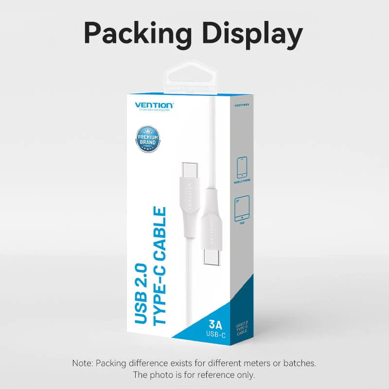 Vention USB 2.0 C Male to C Male 3A Cable - Image 9
