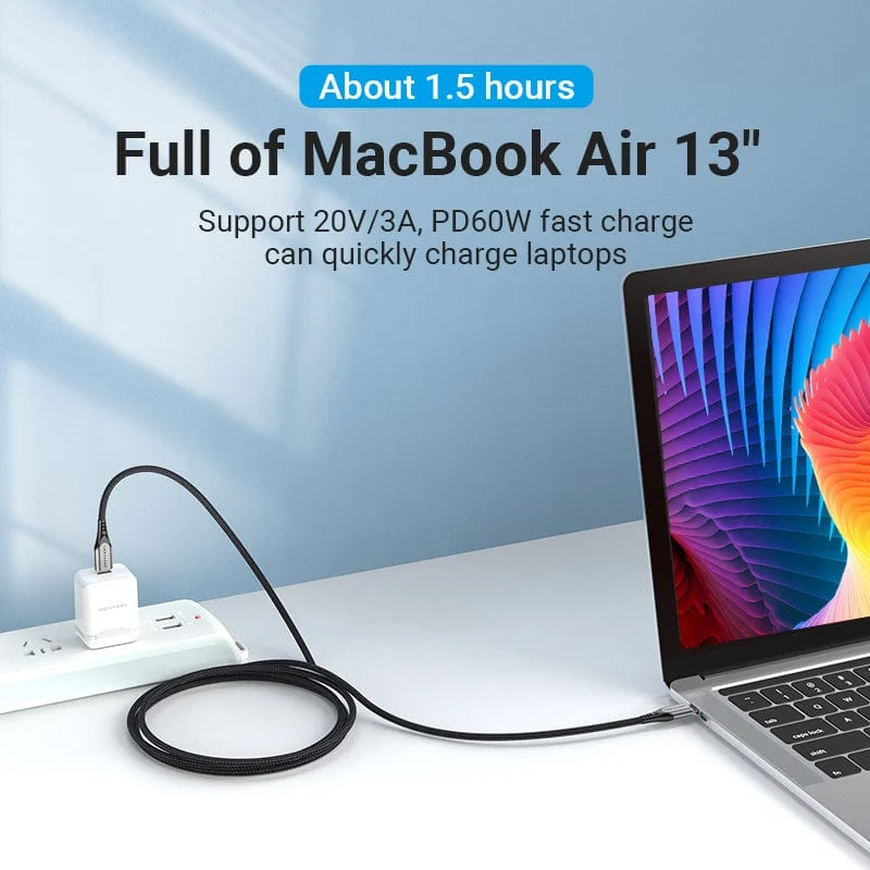 Vention USB 2.0 C Male to C Male Cable Aluminum Alloy Type - Image 3