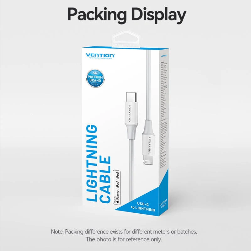 Vention USB 2.0 C Male to Lightning Male 3A Cable - Image 10