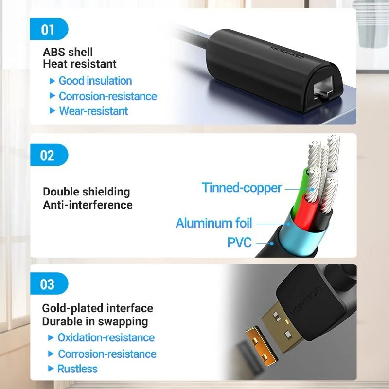 Vention USB 2.0 Ethernet Adapter - Image 9