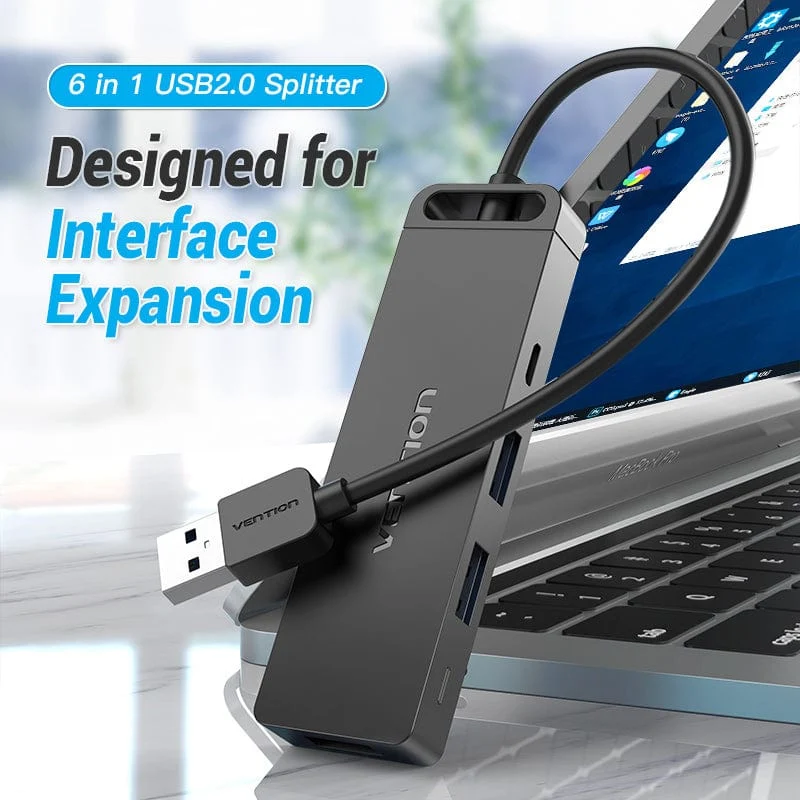 Vention 6-in-1 USB 2.0 Hub - Image 2