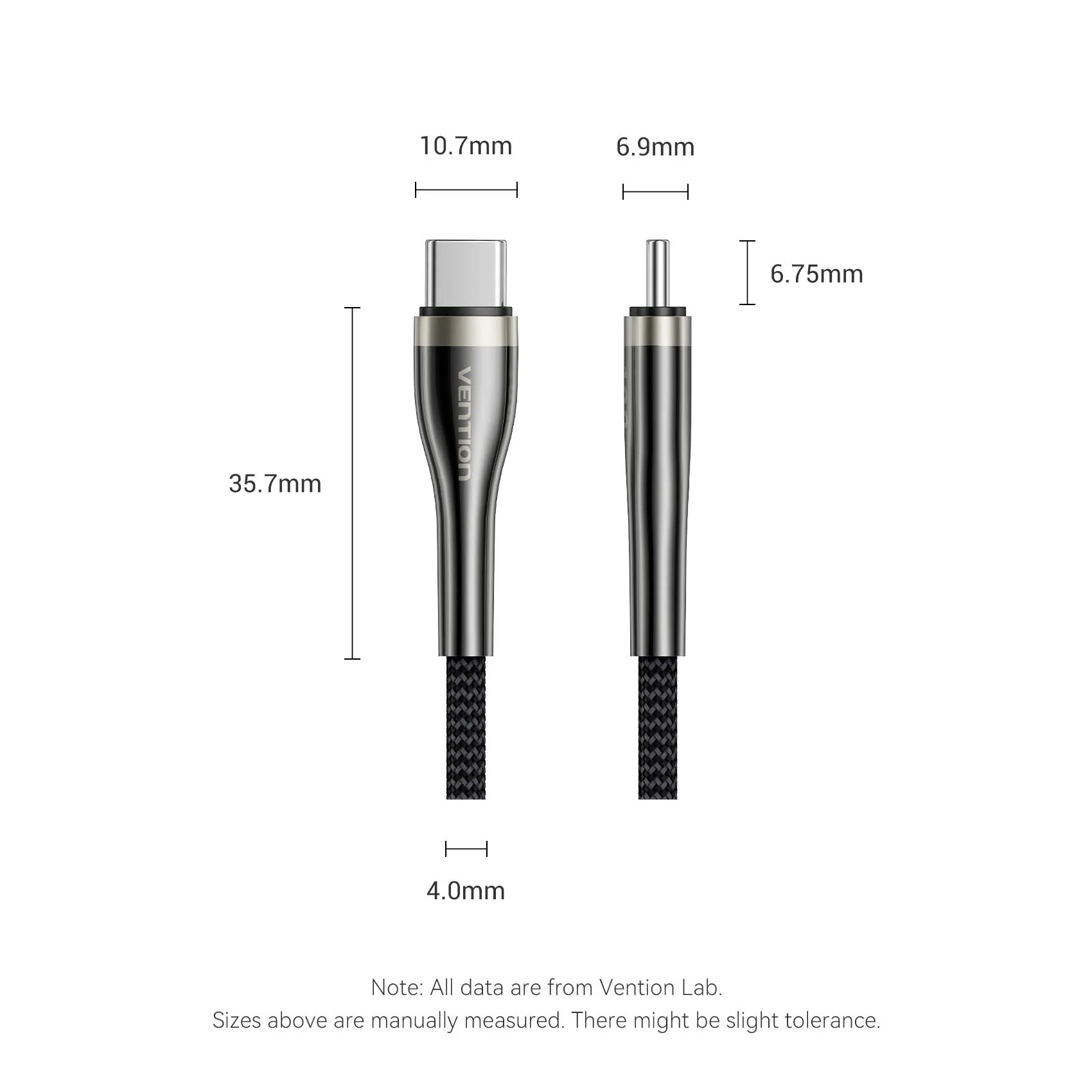 Vention USB 2.0 C Male to C Male 5A Cable - Image 13