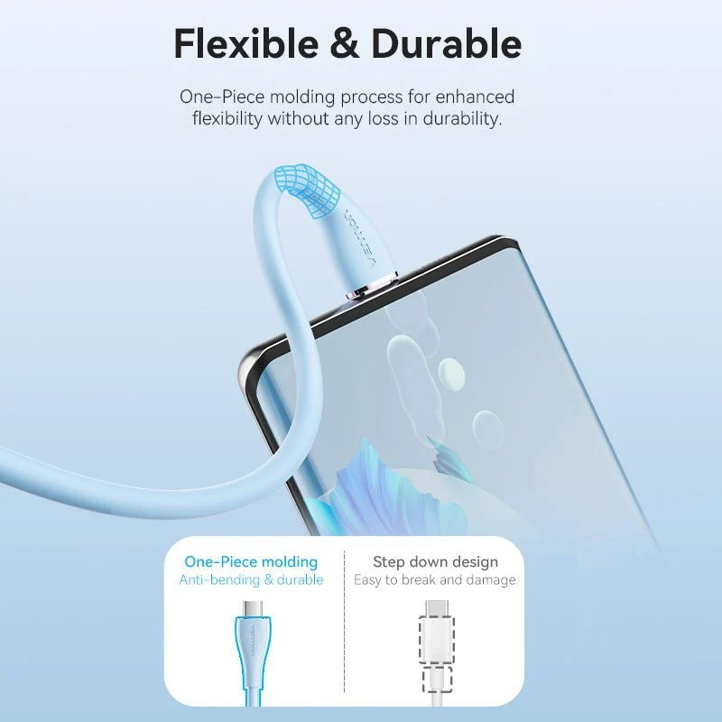 Vention USB 2.0 Type-C Male to 2 Type-C Male 5A Cable Silicone Type - Image 13