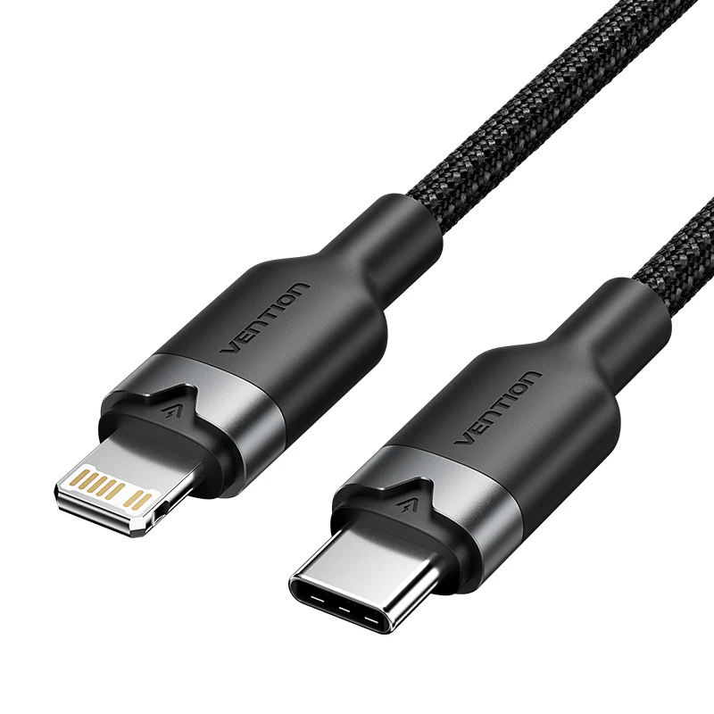 Vention USB 2.0 Type-C Male to Lightning Male 3A Cable Aluminum Alloy Type - Image 3