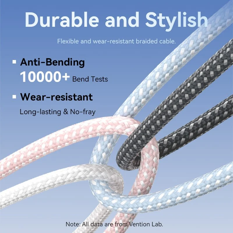 Vention USB 2.0 Type-C Male to Lightning Male 3A Cable Aluminum Alloy Type - Image 7