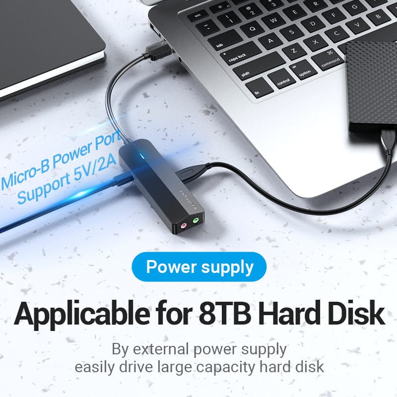 Vention 6-in-1 USB 3.0 Hub - Image 3