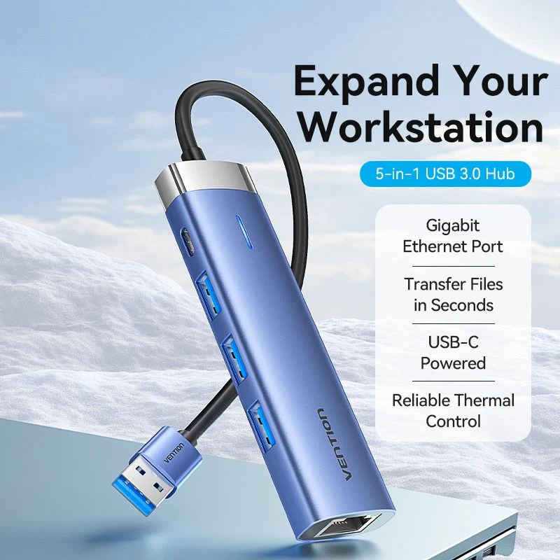Vention 5-in-1 USB 3.0 Hub - Image 2