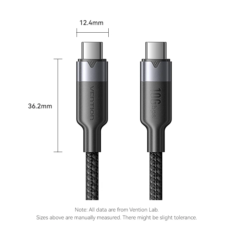 Vention USB 3.2 Gen2 C Male to C Male 10Gbps Cable Aluminum Alloy Type - Image 13