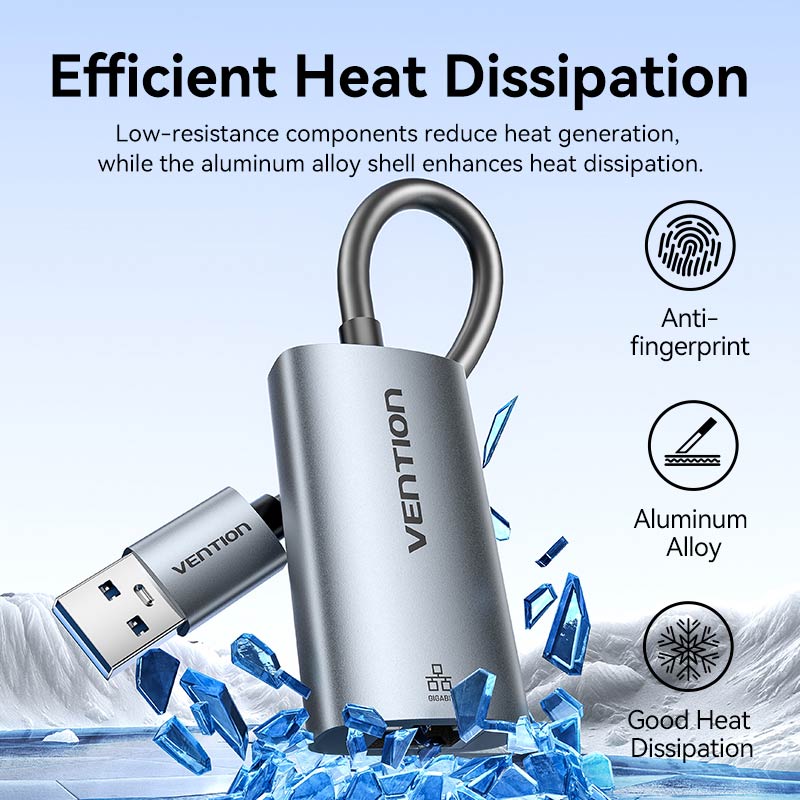 Vention USB-A to Gigabit Ethernet Adapter - Image 8