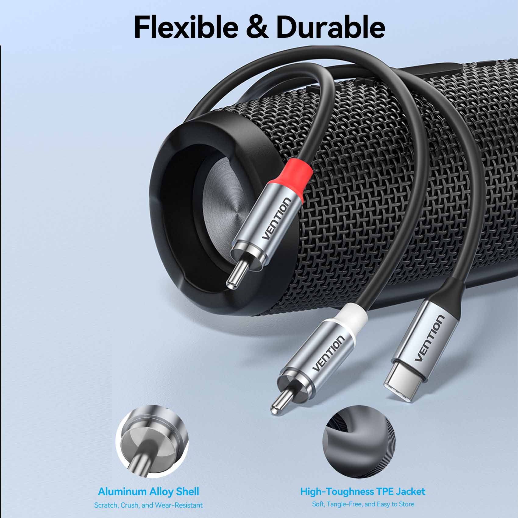 Vention USB-C Male to 2RCA Male Audio Cable - Image 9