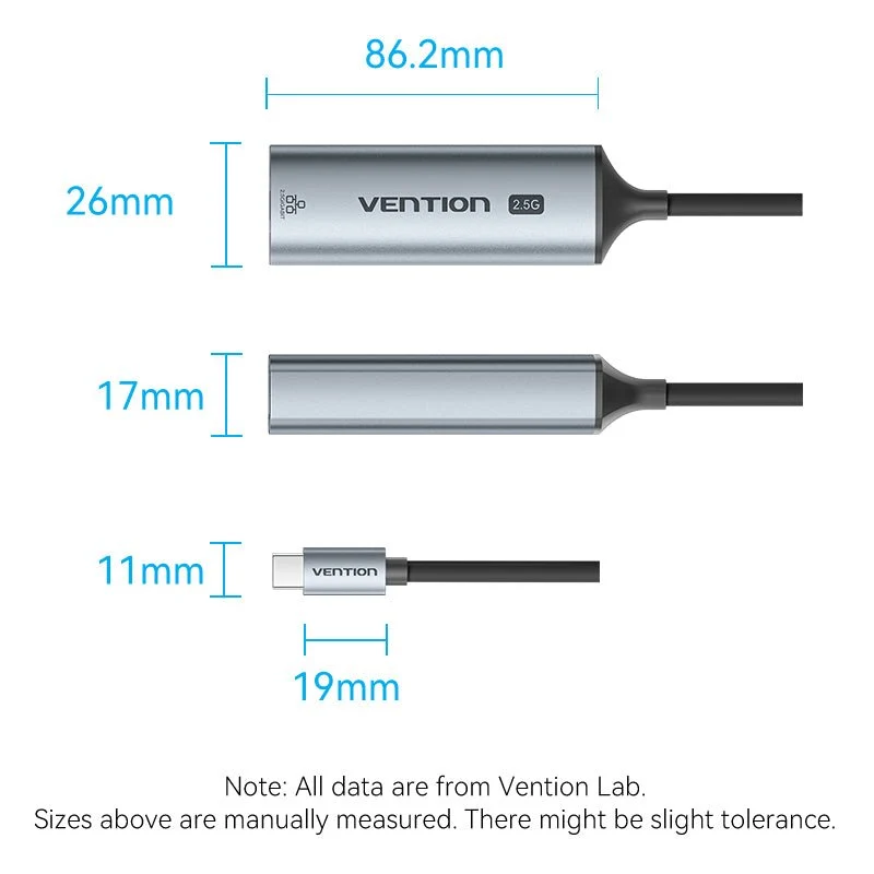 Vention USB-C to 2.5G Ethernet Adapter - Image 13