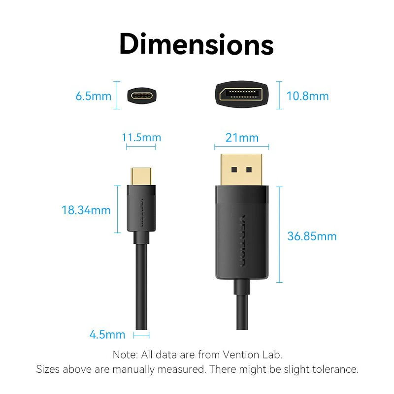 Vention USB-C to DP 4K HD Cable - Image 11
