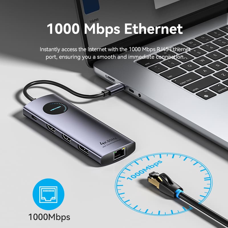 Vention 10-in-1 USB-C MST Docking Station - Image 11