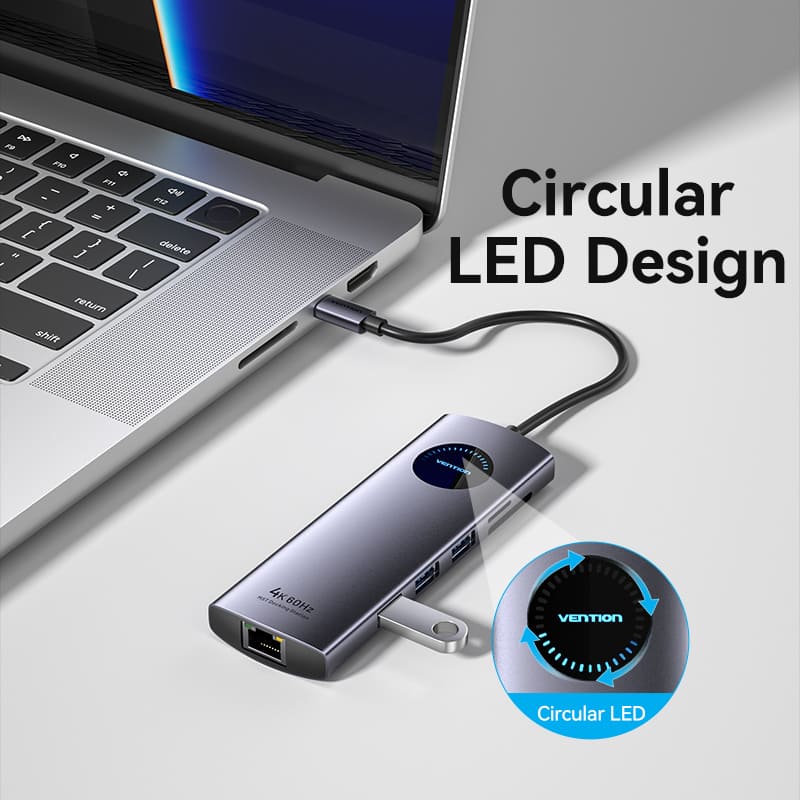 Vention 10-in-1 USB-C MST Docking Station - Image 3