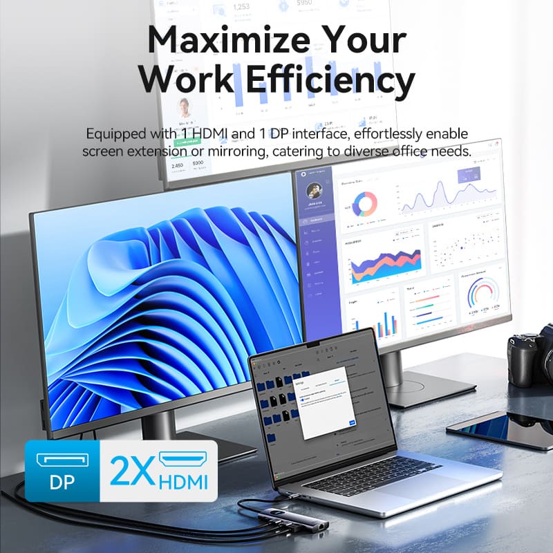 Vention 10-in-1 USB-C MST Docking Station - Image 6
