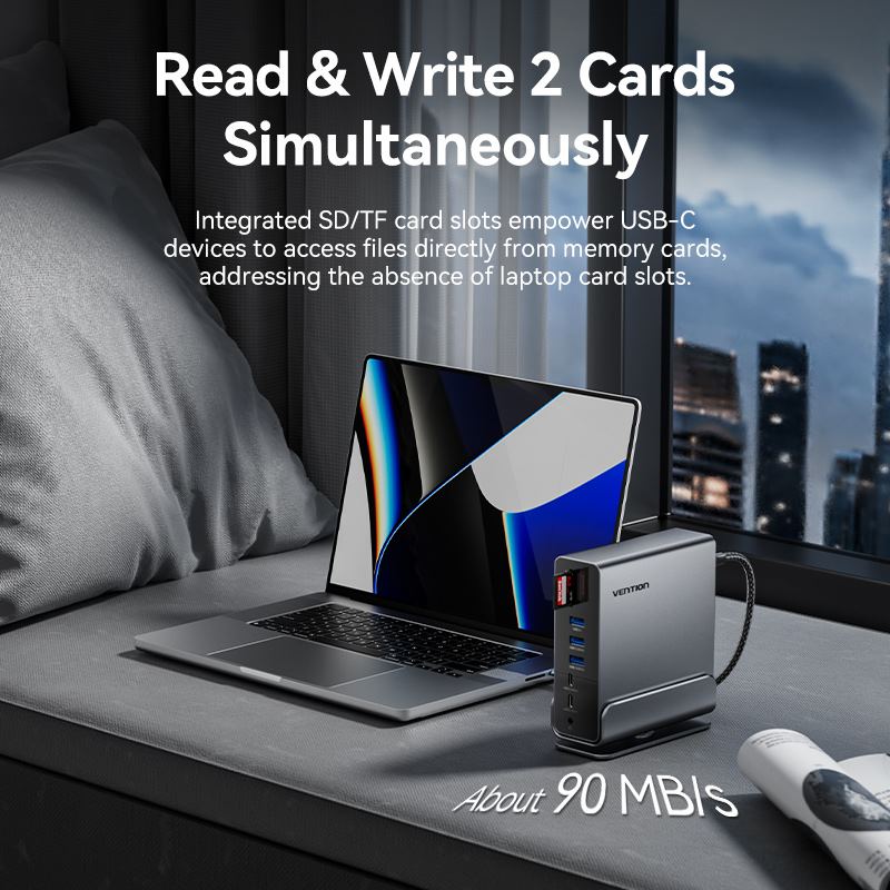Vention 15-in-1 USB-C MST Docking Station - Image 10
