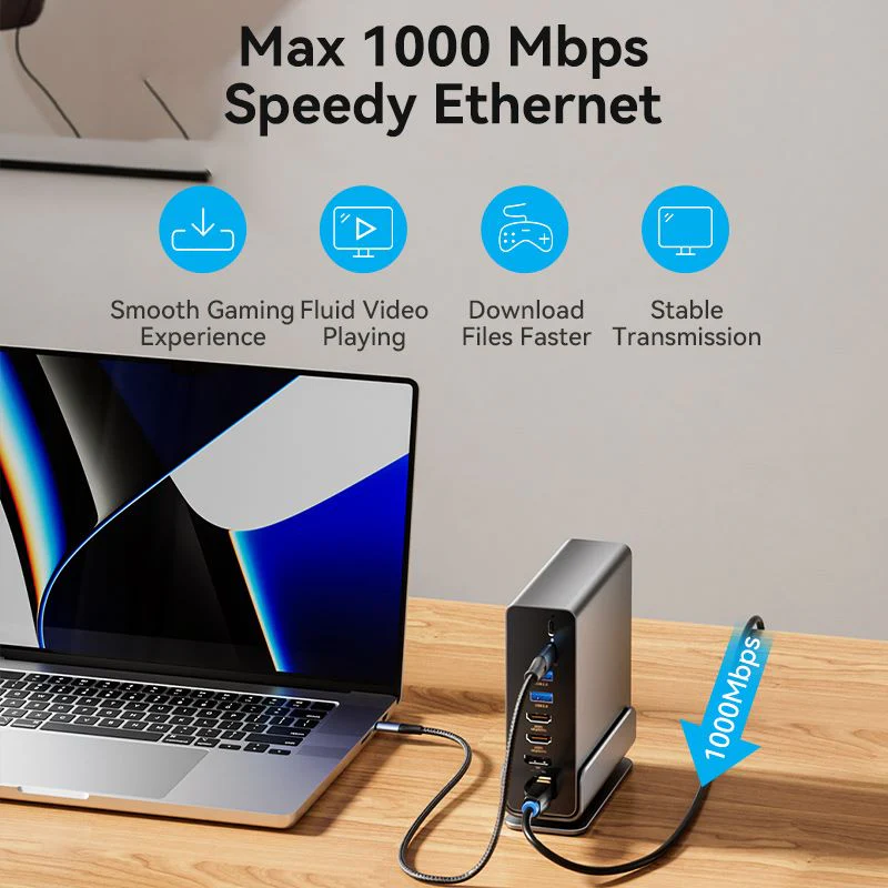 Vention 15-in-1 USB-C MST Docking Station - Image 11