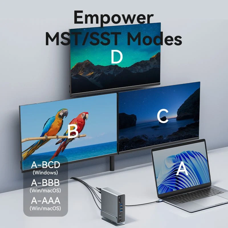 Vention 15-in-1 USB-C MST Docking Station - Image 5