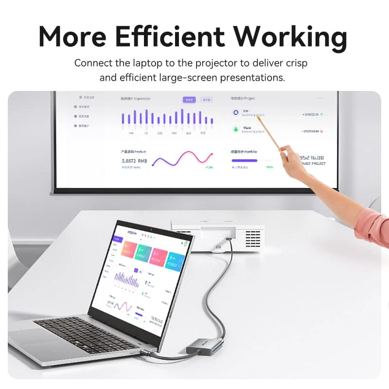 Vention USB-C to Dual HDMI™ MST Adapter - Image 4