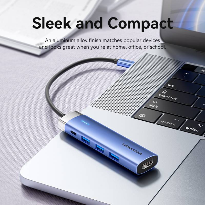 Vention  5-in-1 USB-C Docking Station - Image 3