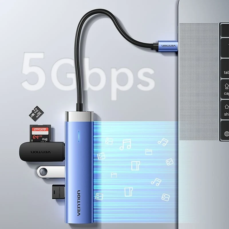 Vention  5-in-1 USB-C Docking Station - Image 6