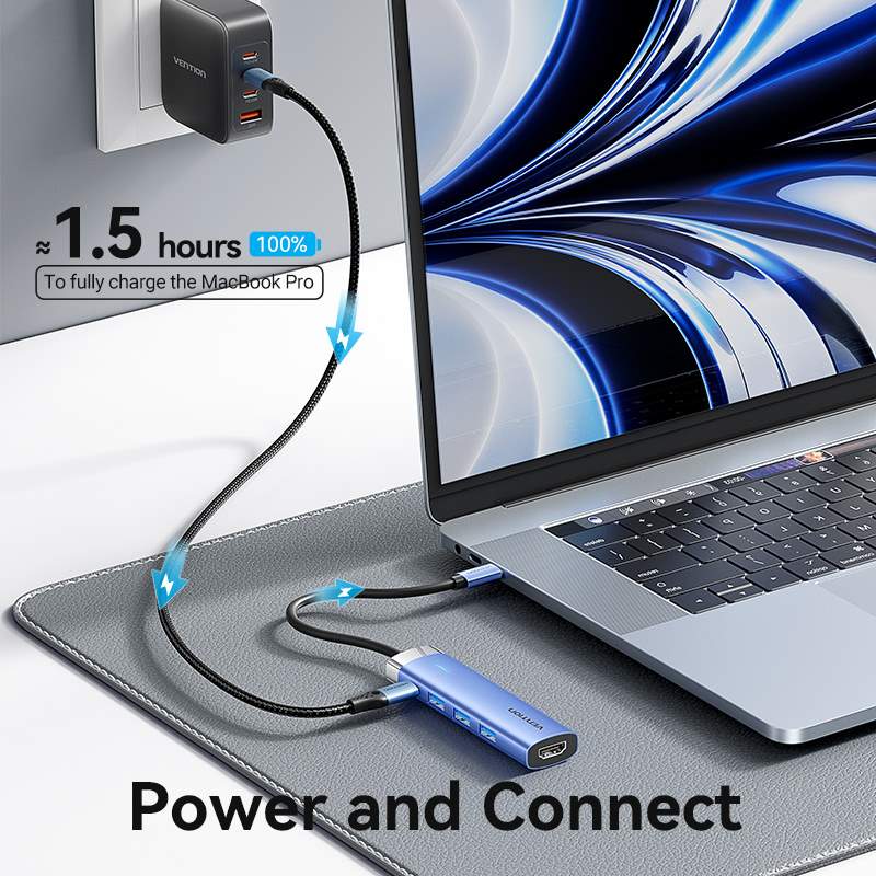 Vention  5-in-1 USB-C Docking Station - Image 7