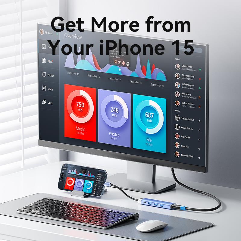 Vention  5-in-1 USB-C Docking Station - Image 9