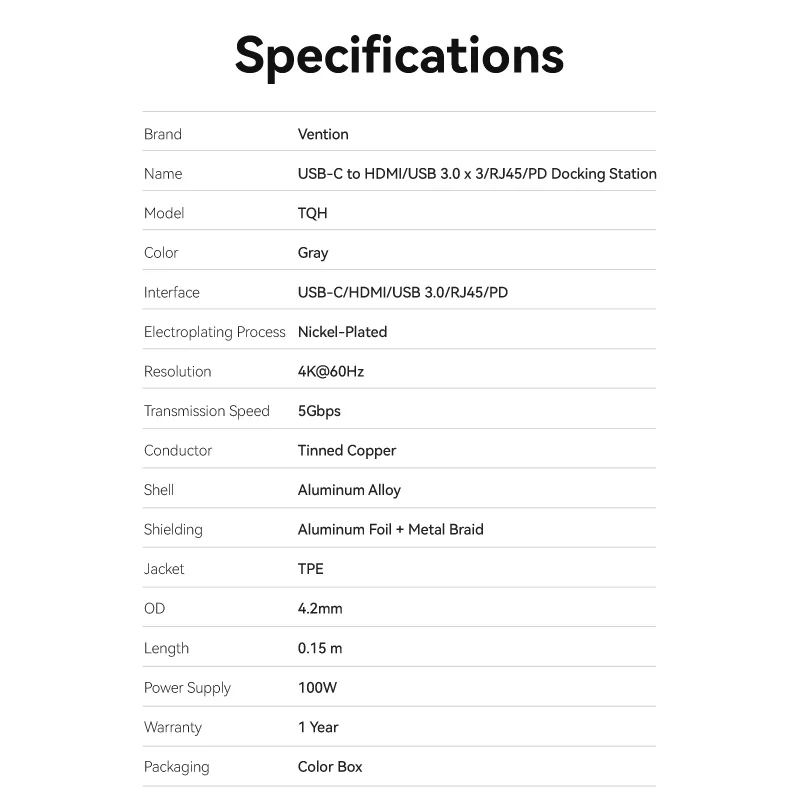 Vention 6-in-1 USB-C Docking Station - Image 13