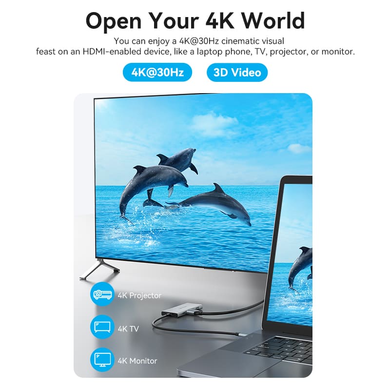 Vention 7-in-1 USB-C Docking Station - Image 6
