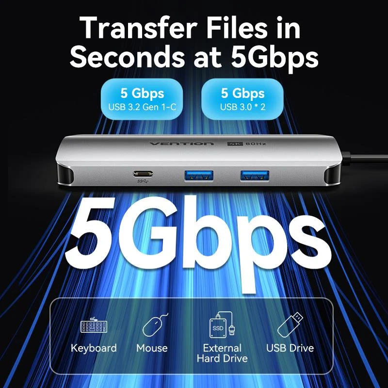 Vention 9-in-1 USB-C Docking Station - Image 5