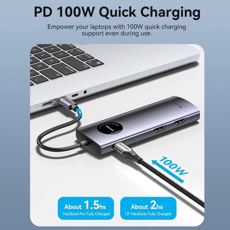Vention 9-in-1 USB-C MST Docking Station - Image 12