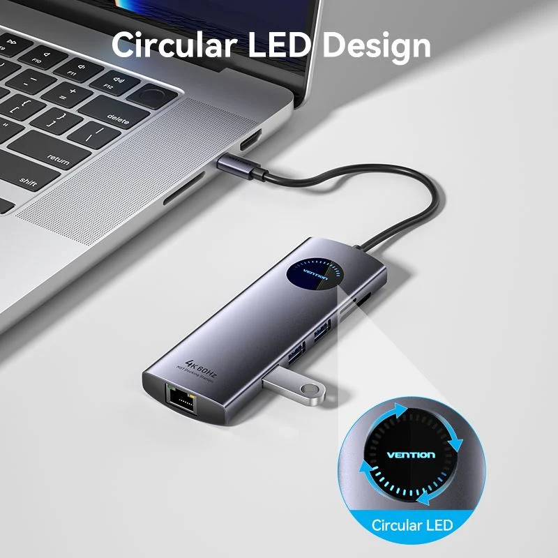 Vention 9-in-1 USB-C MST Docking Station - Image 3