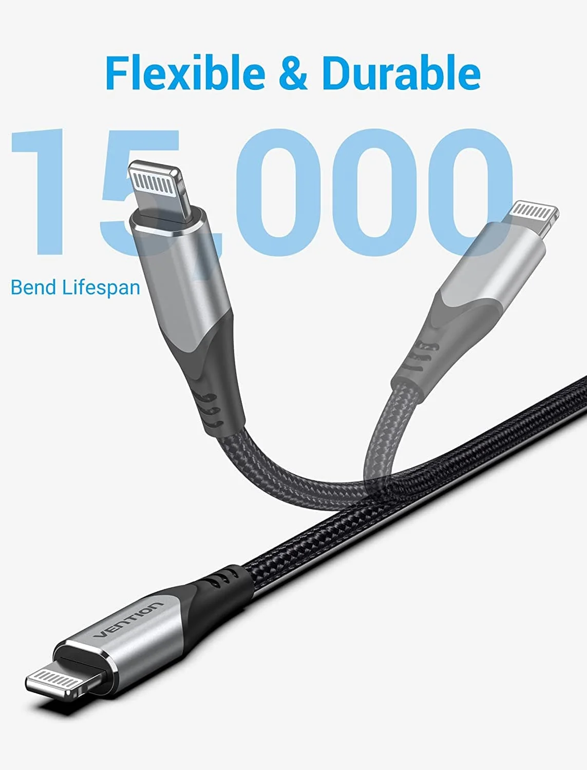 Vention USB 2.0 C to Lightning Cable  Aluminum Alloy Type - Image 7