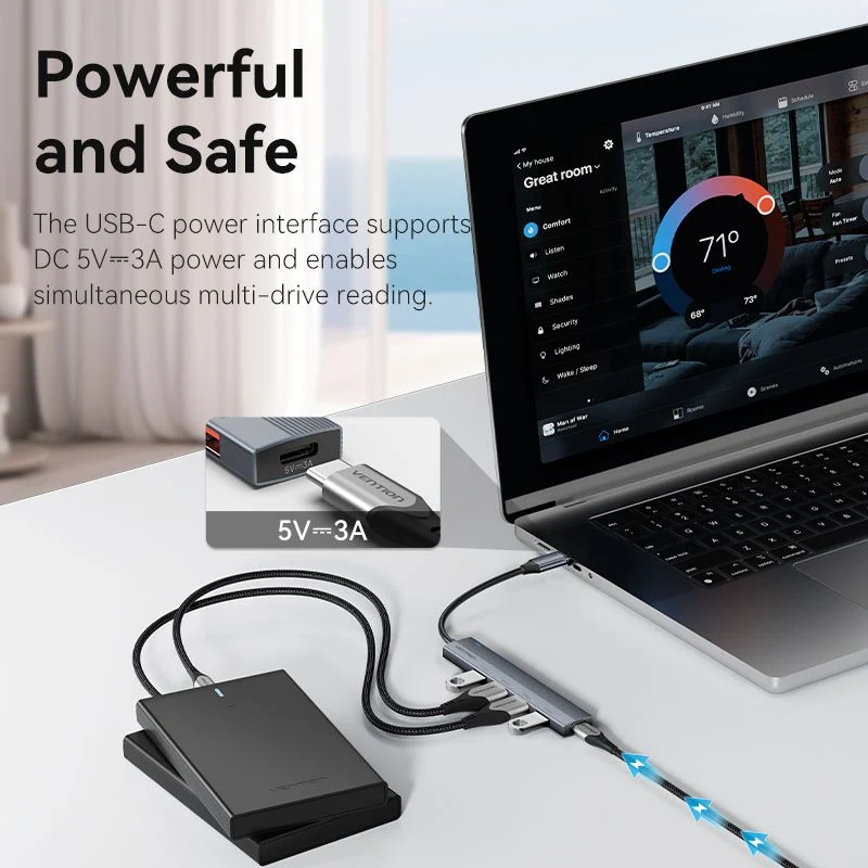 Vention 5-in-1 USB-C Mini Hub - Image 6